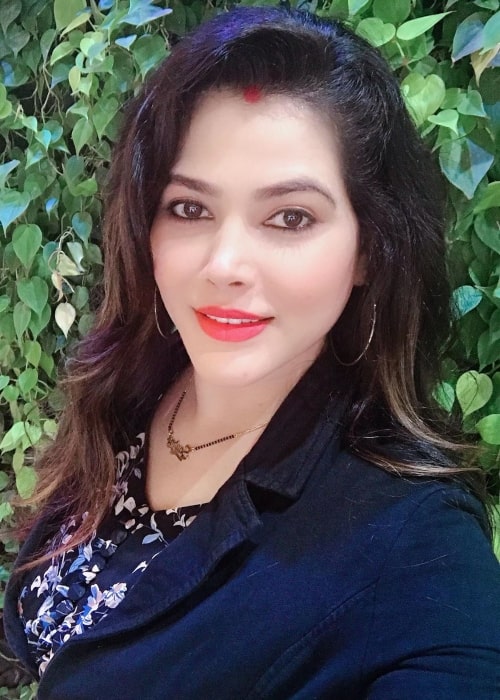 Seema Singh as seen in a selfie that was taken in July 2020