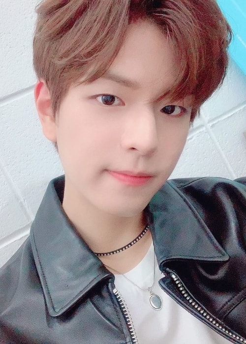 Seungmin as seen while clicking a selfie in July 2019