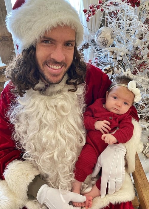 Shaun McBride as seen in a picture that was taken with his youngest son Navey McBride in December 2020