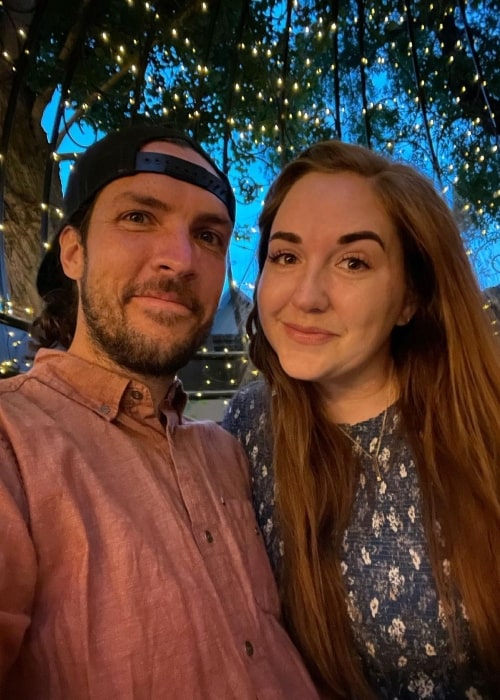 Shaun McBride as seen in a selfie that was taken with his wife Jenny McBride in May 2021