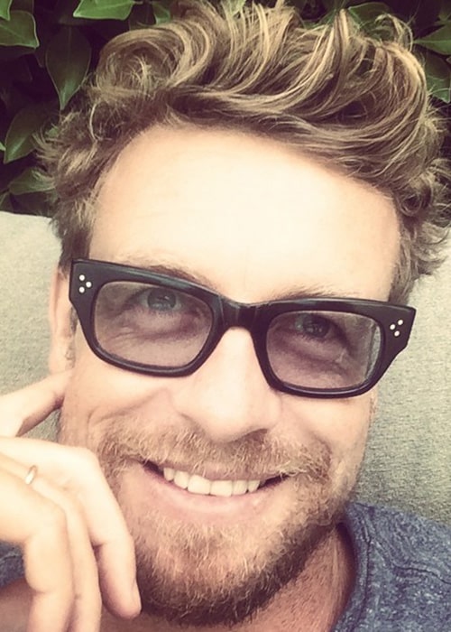 Simon Baker in an Instagram Selfie in July 2014