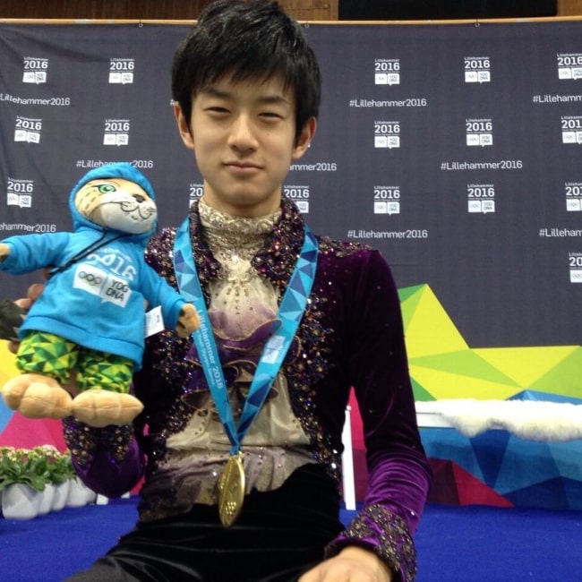 Sōta Yamamoto as seen in a picture that was taken in February 2016