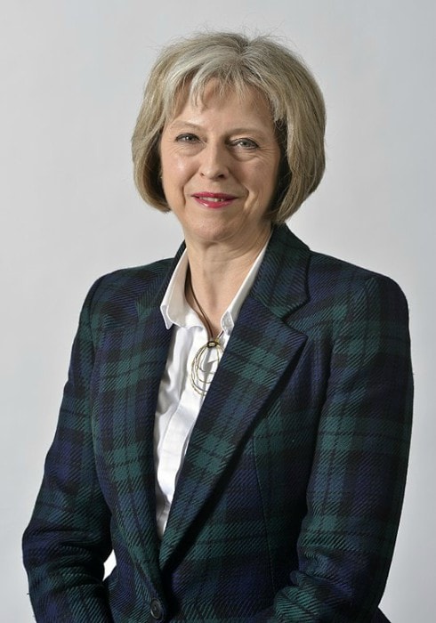 Theresa May as seen in May 2015