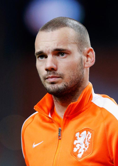 Wesley Sneijder before an international friendly match against Mexico on November 12, 2014 in Amsterdam, Netherlands