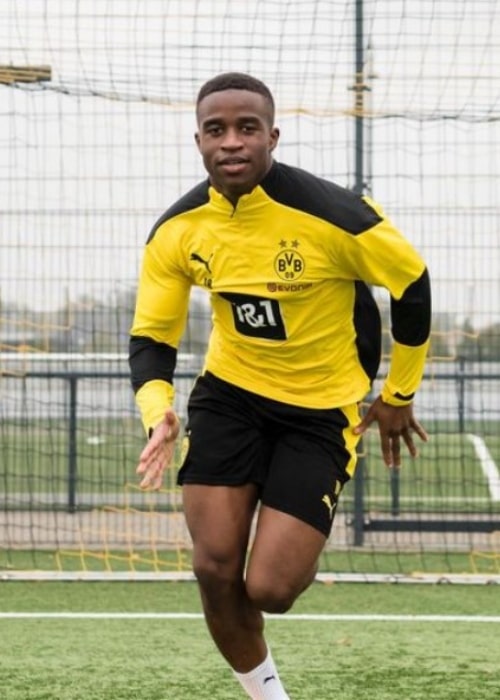Youssoufa Moukoko as seen in an Instagram Post in November 2020