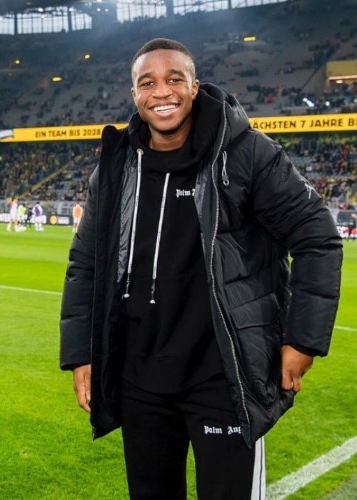 Youssoufa Moukoko as seen in an Instagram Post in November 2021