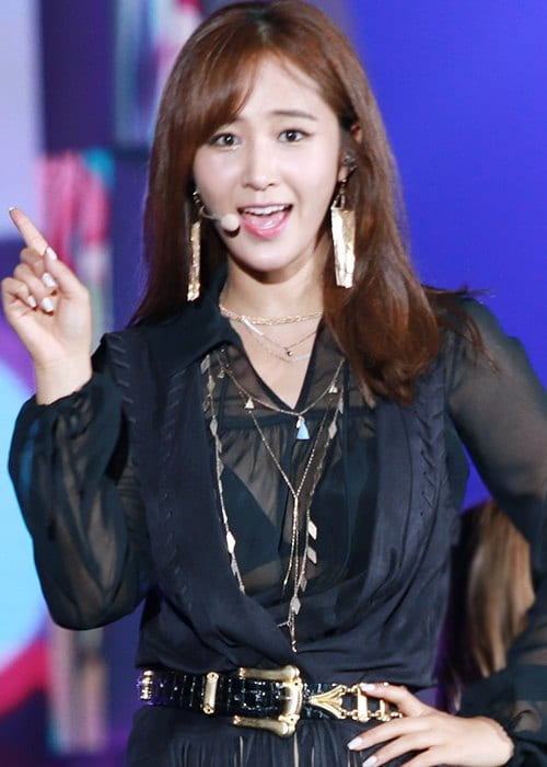Yuri at MBC DMZ Peace Concert as seen in August 2015